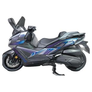 摩小二适用25款三阳巡弋400拉花版画贴纸摩托车装饰保护贴膜改装