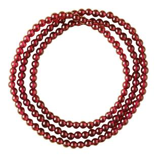 径山官方旗舰店天然石榴石手串文创集女款石榴多圈水晶手链礼物