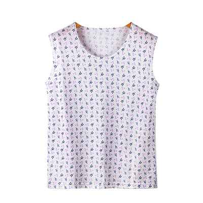 AB内衣纯棉女士无袖背心中老年