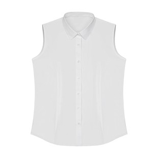 花边领纯棉无袖衬衫女荷叶木耳立领打底衫背心上衣叠穿神器假领子