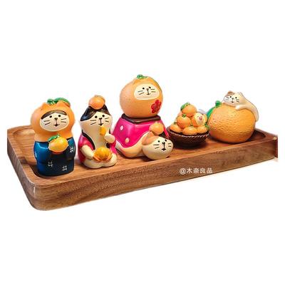 大橘大利桔祥如意猫咪可爱治愈系情绪办公桌面小摆件车载女生礼物