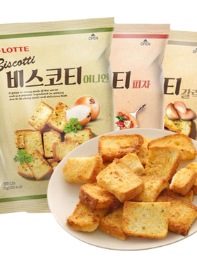 韩国进口蒜香面包干蒜蓉