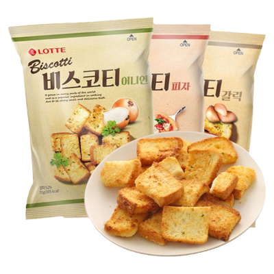 韩国进口蒜香面包干蒜蓉