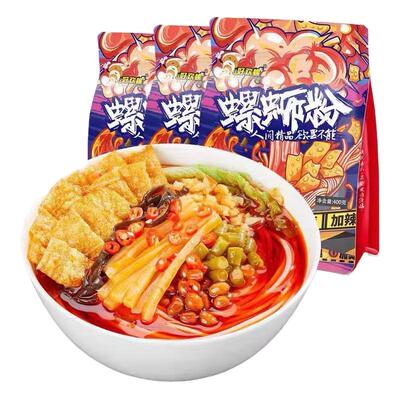 好欢螺柳州螺蛳粉加辣加臭豪华版