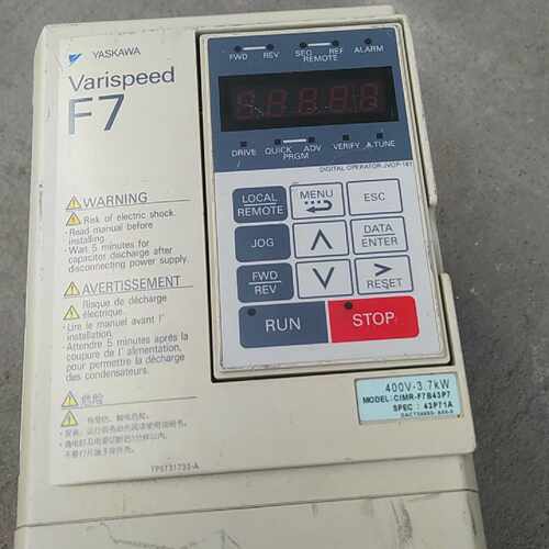 安川3.7kw变频器CIMRF7B43P7