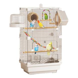 鸟笼鹦鹉笼子家用珍珠玄凤八哥带繁殖箱专用豪华别墅虎皮活鸟大号