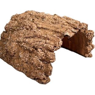 乌龟躲避屋养黄缘树脂仿树洞躲避树洞穴晒台爬宠造景装饰用品鱼缸