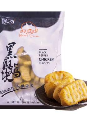 程泓黑椒上校鸡块冷冻半成品油炸