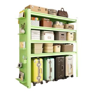 家用货架置物架落地多层储藏间阳台杂物快递收纳架钢制超市展示架