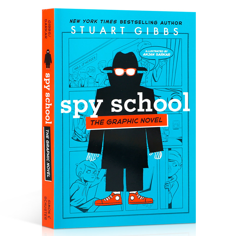 英文原版Spy School the Graphic Novel 间谍学校#1漫画版 儿童特工主题英语章节桥梁书青少年英语课外阅读读物纽约时报畅销书