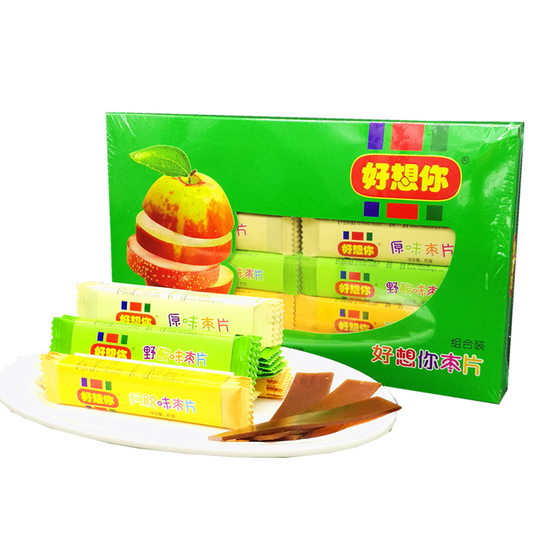 好想你枣片360g三口味组合野酸阿胶原味健康休闲零食新郑河南特产