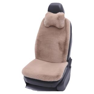 汽车坐垫单片冬季兔毛绒单座三件套羊毛加厚通用垫加热座垫后排