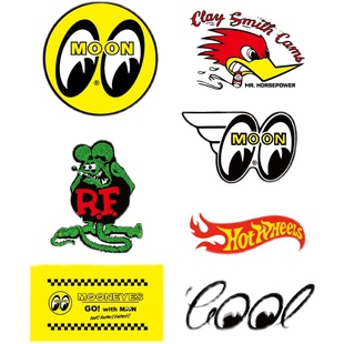 mooneyes复古机车贴纸 美式复古贴纸摩托车改装文化贴纸