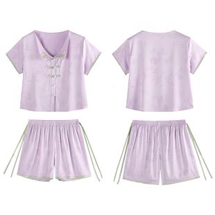 艺录新中式睡衣女合集 1件5折 春夏短袖汉元素汉服复古国风家居服