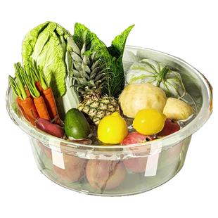 盆子脸盆大号加厚透明塑料水盆洗菜洗脸家用洗衣洗脚小号婴儿儿童