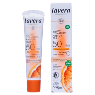 德国 拉薇lavera有机SPF50防晒霜+vc精华液+妆前乳 三合一 素颜霜