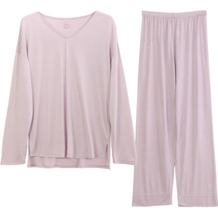 【深睡眠蚕丝睡衣】金三塔100%桑蚕丝女真丝针织柔软裸感家居服套