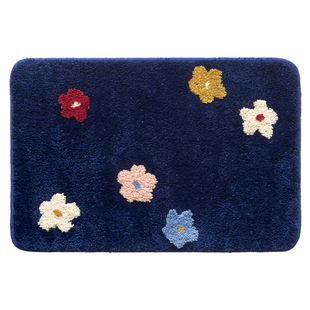 一方花园森系田园可爱毛绒ins碎花地垫卧室床边毯吸水防滑浴室垫