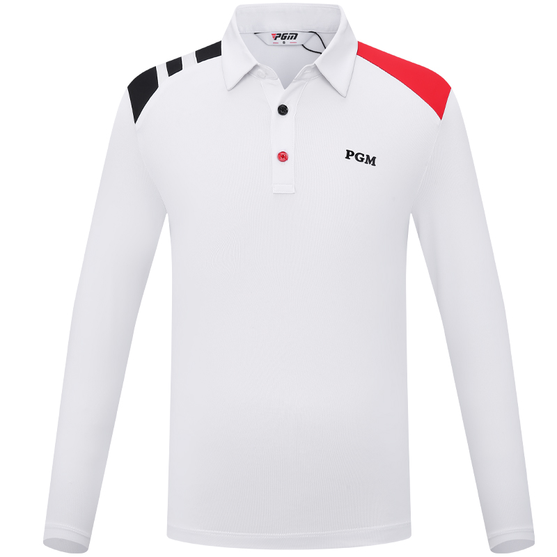 PGM儿童高尔夫服装男童秋冬季长袖衣服青少年运动T恤上衣亲肤童装
