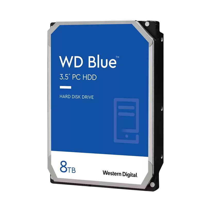 西部数据机械硬盘8T WD80EAAZ蓝盘8TB台式机电脑专用SATA接口HDD