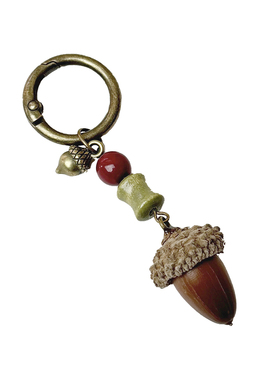 复古真花配饰钥匙扣葫芦橡果招财