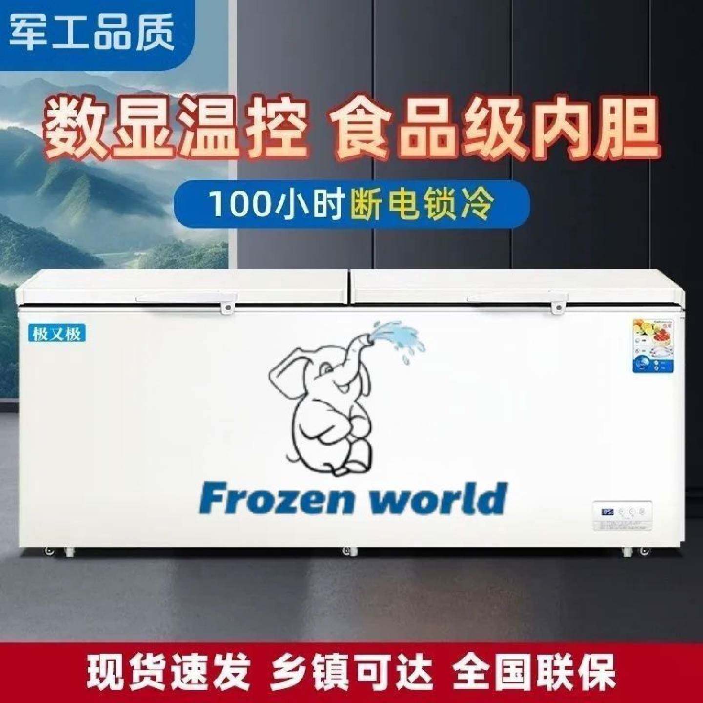 极又极5D制冷商用大冰柜冷藏冷冻柜大容量展示柜单温双温家用节能