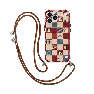 四角开孔壳适用iPhone17ProMax手机壳苹果16Pro斜挎带挂绳2025新款pm镜头全包防摔ip17标准版max系列卡通外壳