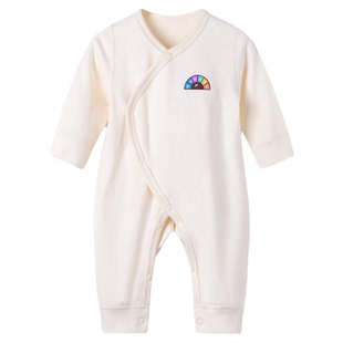 考拉蒂尔 德绒婴儿连体衣满月宝宝衣服冬季新生儿保暖哈衣打底衣