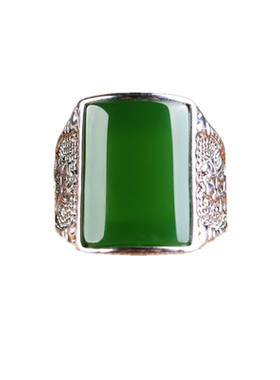 新款和田玉碧玉戒指指环