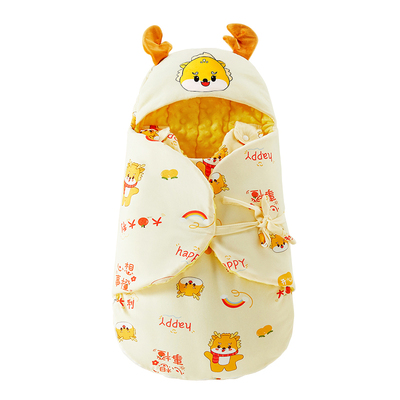 新生婴儿包被睡袋二合一初生宝宝秋冬加厚纯棉a类小月龄两用抱被