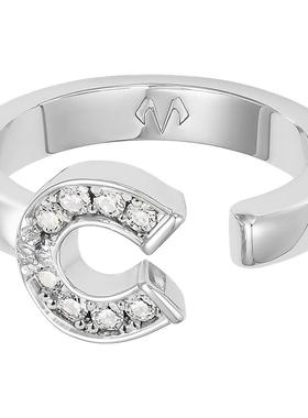 明星同款babama好事系列马蹄戒指小众情侣对戒马年生肖新年礼物