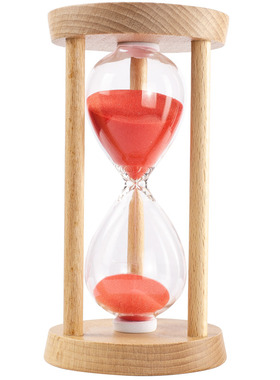 原木打造沙漏时间管理计时器