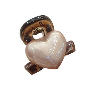 爱心迷你小号抓夹女高级感2025新款发夹前额刘海夹侧边碎发夹头饰