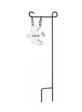 田园动物花插阳台花园装饰复古