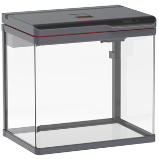 森森至臻鱼缸客厅小型生态家用热弯玻璃金鱼缸桌面轻奢客厅水族箱