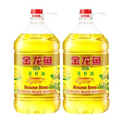 金龙鱼纯正菜籽油5升*2家用桶装商用餐饮10L纯香菜油醇香日期新鲜