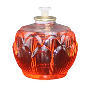 供佛莲花酥油灯液体油灯24小时环保无烟家用寺庙供奉蜡烛灯长明灯