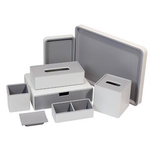 酒店洗漱用品收纳盒民宿一次性牙具消耗品毛巾托盘耗品纸巾盒定制