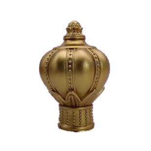 窗帘杆装饰头铝合金堵头防锈罗马杆帽头子豪华封头两个装【包邮】