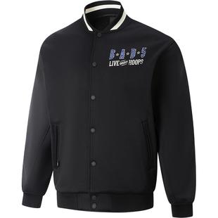 李宁夹克男2026新款反伍春季新年红色棒球服加绒保暖运动服外套