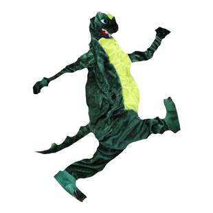 动物宝宝连体睡衣秋冬季法兰绒卡通恐龙男童女孩儿童珊瑚绒家居服