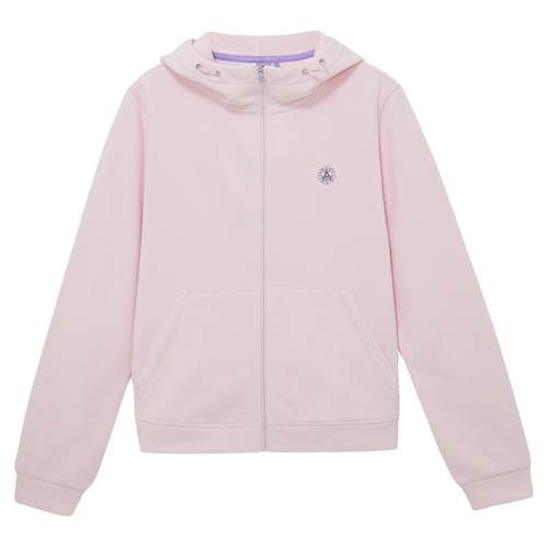 ANNA SUI安娜苏运动 抓绒摇粒绒针织可调节连帽抽绳外套长袖拉链