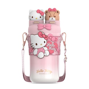 Hellokitty三丽鸥保温杯儿童上学专用女孩316双饮库洛米吸管水杯