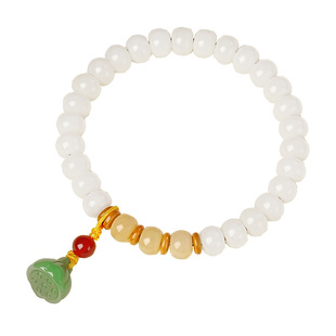 宫里上新白玉菩提手串女天然莲花菩提根手链女生生日礼物送闺蜜