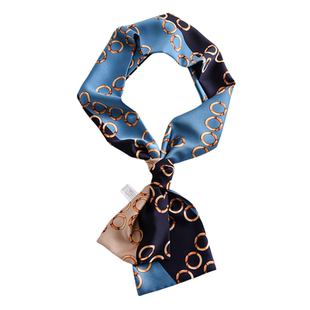 小长条丝巾女春秋夏季配饰脖子搭配白衬衫职业西装薄围巾飘带领带