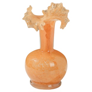 中古芬顿奶油风复古玻璃法式桌面艺术花瓶花器插花桌面小花瓶ins