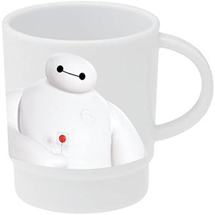 日本正品 Big Hero 6超能陆战队Baymax大白塑料水杯（白）