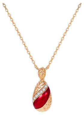 JAY新中式925银红色项链鸿运系列