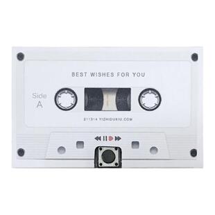 六一儿童节生日礼物可录音卡带磁带留声贺卡的diy表白有声小卡片