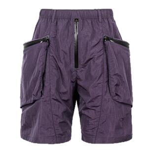 「讶梦」仓守紫色金属尼龙拳击短裤P13-VT「侵蚀装备」